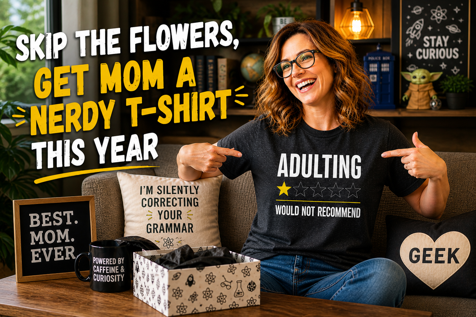 Skip the Flowers, Get Mom a Nerdy T-Shirt This Year