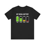 My Social Battery T-Shirt | Nerd Shirt Club