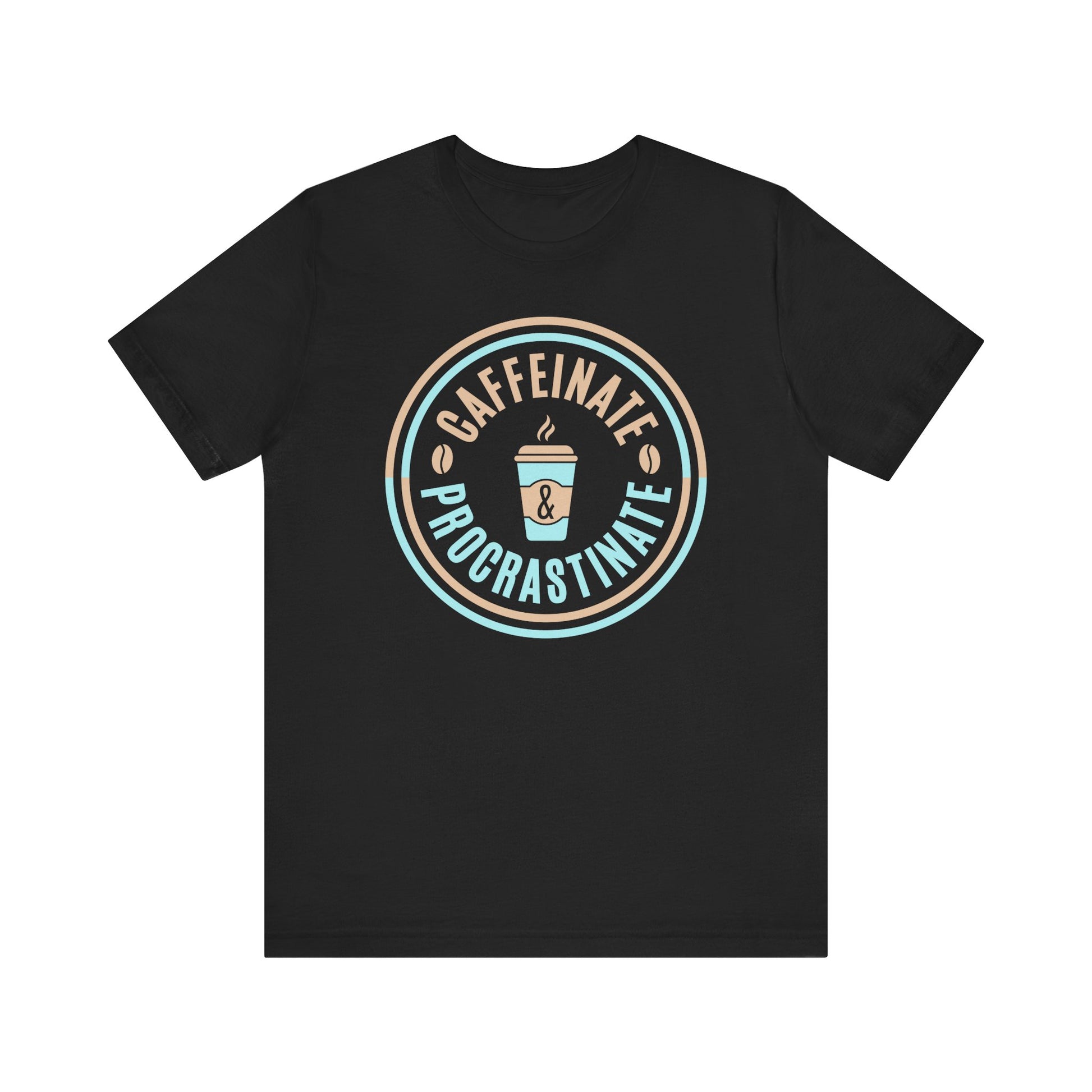 Caffeinate & Procrastinate T-Shirt | Nerd Shirt Club
