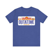 OUTATIME License Plate T‑Shirt | Nerd Shirt Club