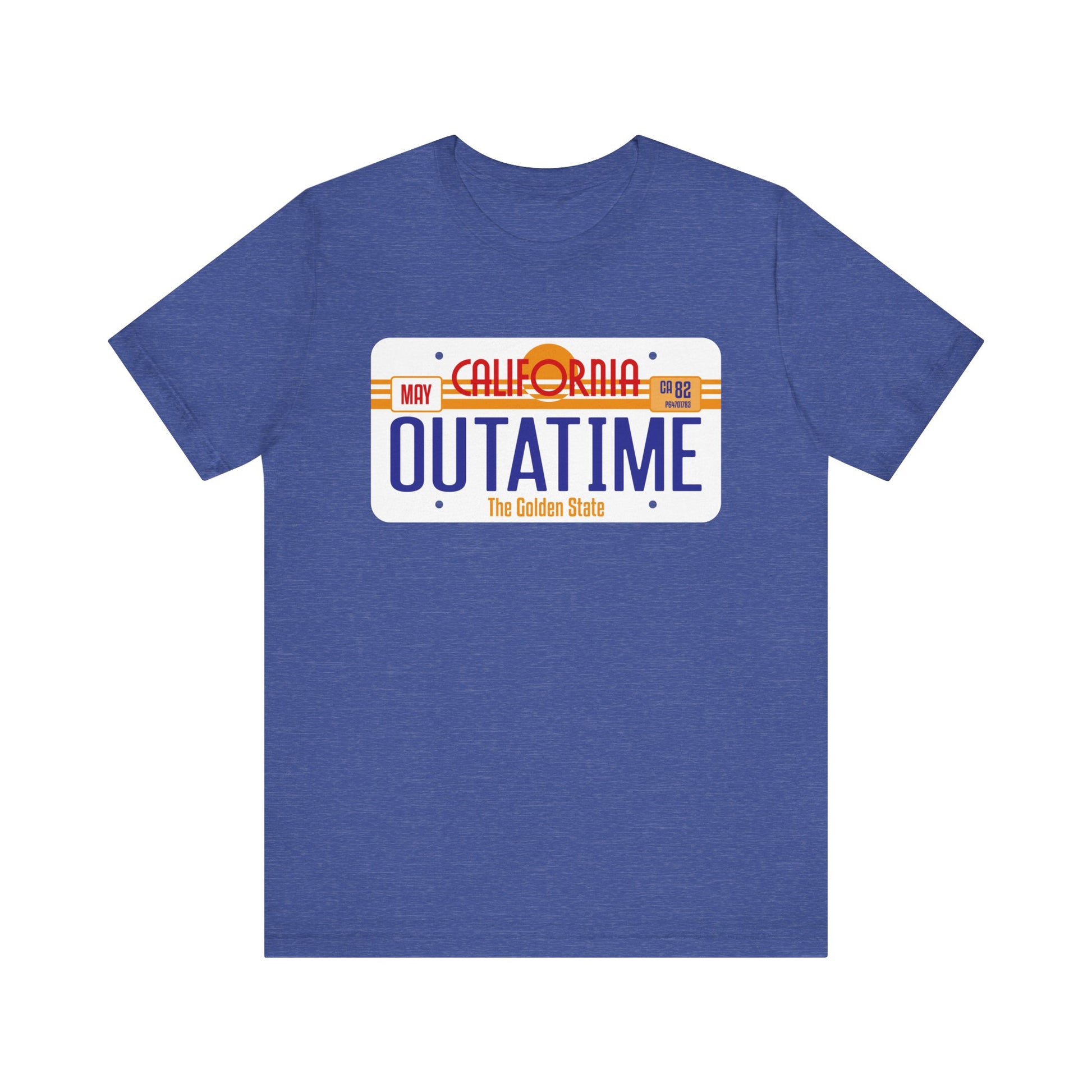 OUTATIME License Plate T‑Shirt | Nerd Shirt Club