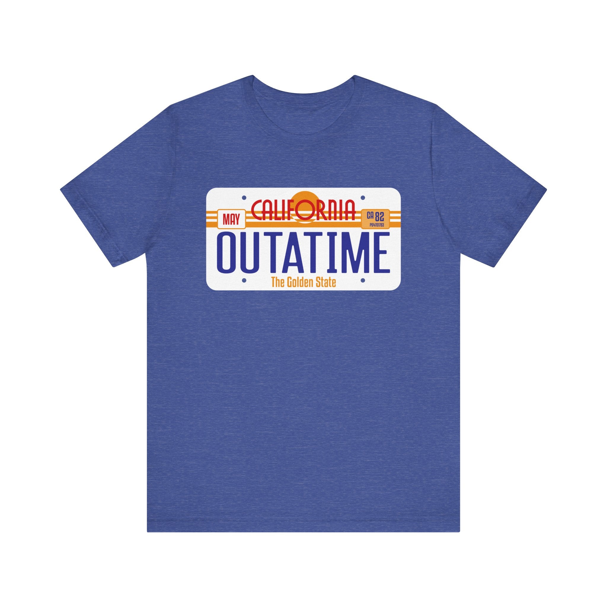 OUTATIME License Plate T‑Shirt