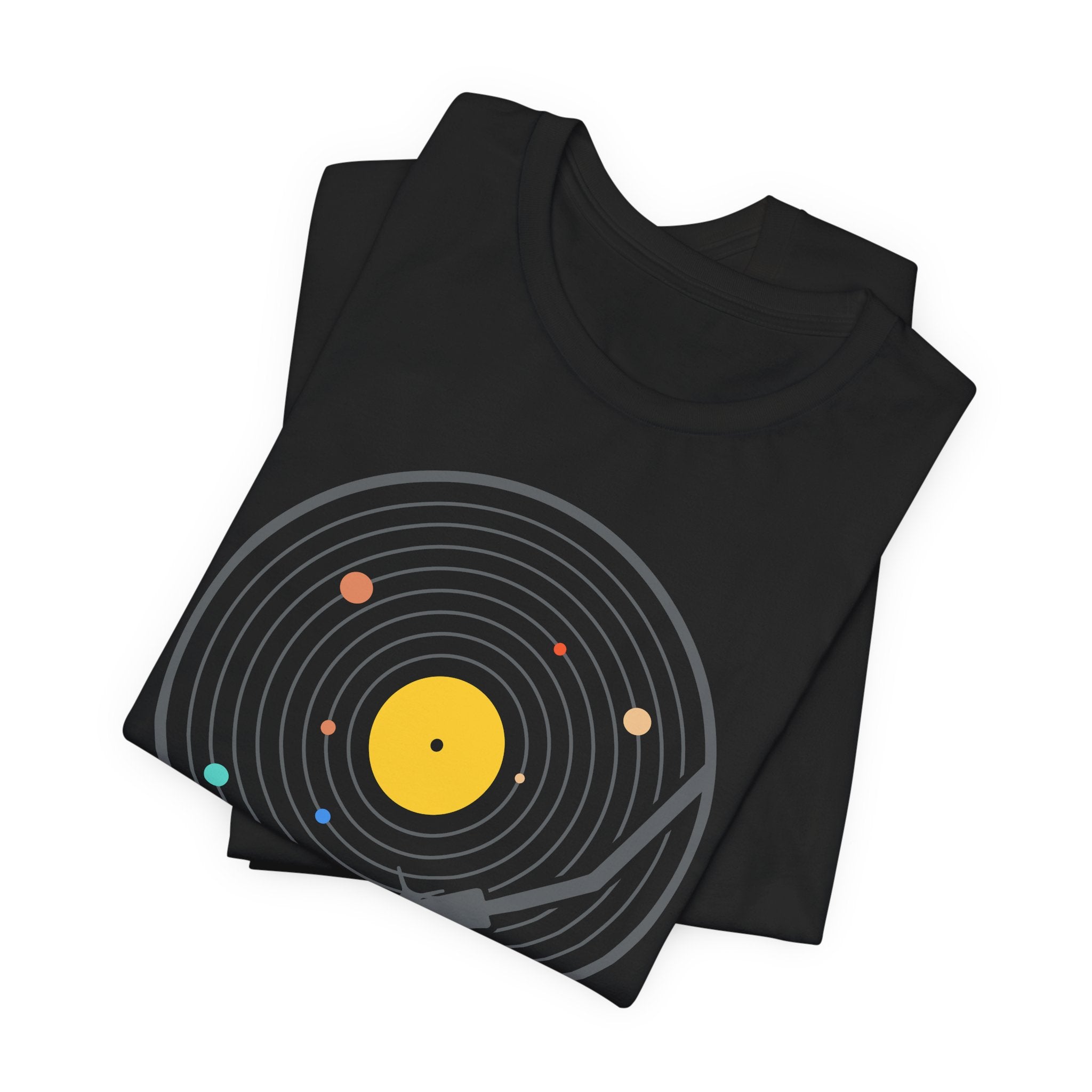 Vinyl Record Solar System T-Shirt | Nerd Shirt Club